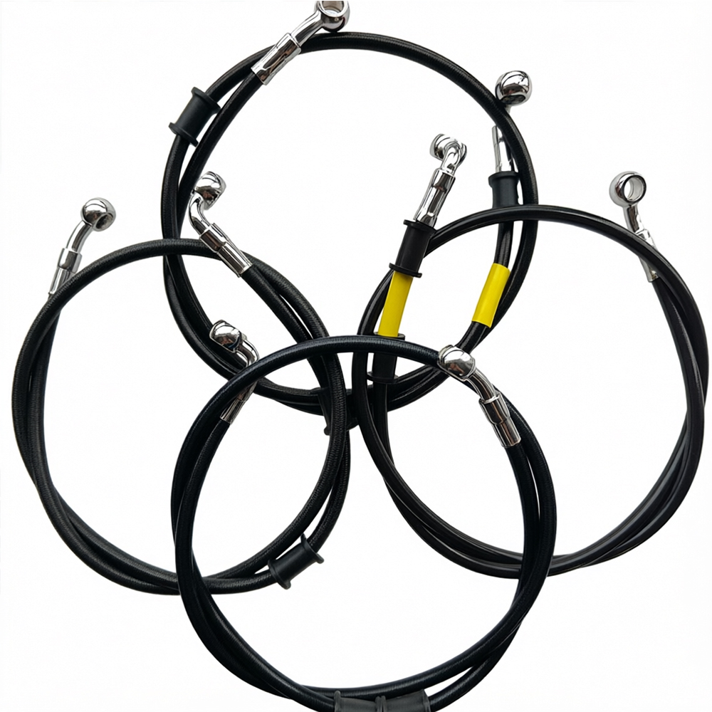 Black 28°-90° Degree Hydraulic - Motorcycle Brake Cable 评论和价格
