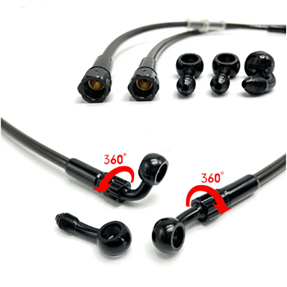 Motorcycle Brake Hose AN3 Brai - Motorcycle Brake Cable 评论和价格